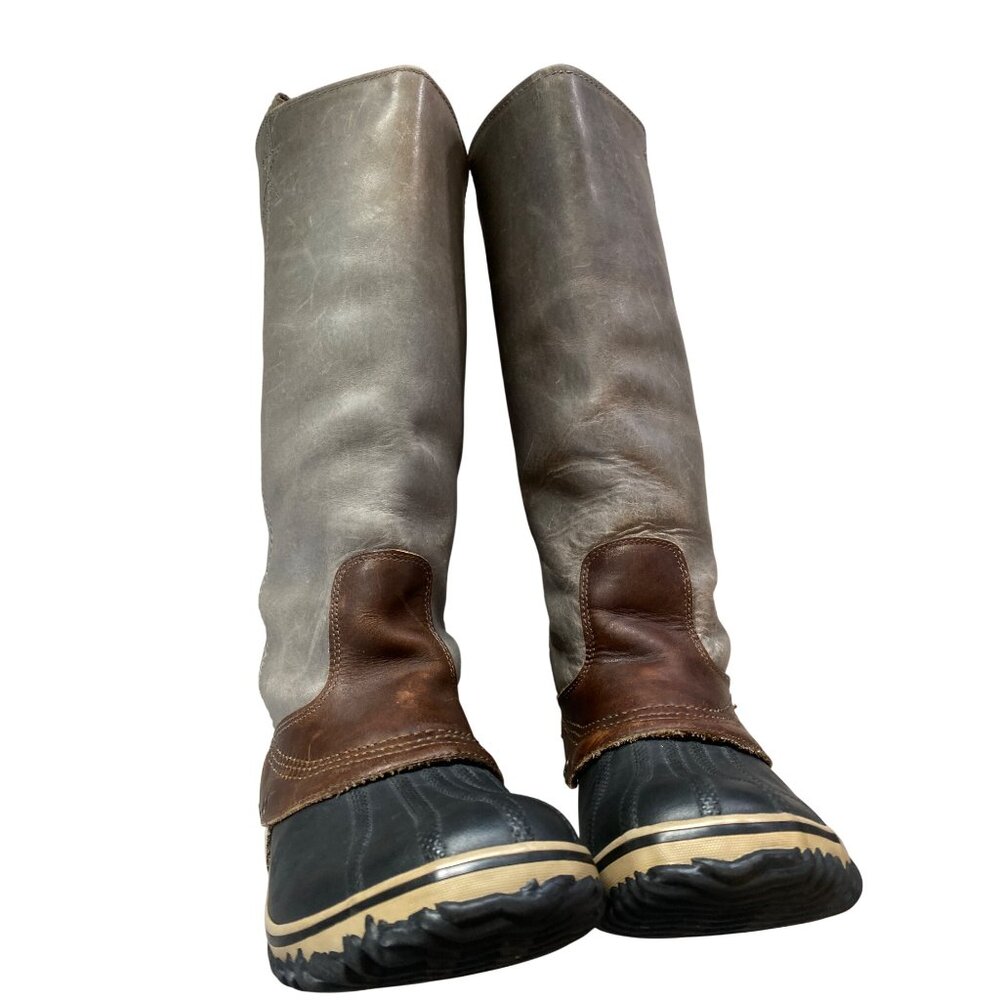 SOREL SLIMPACK Tall 10 Equestrian Riding Boot Shale Gray Waterproof RARE HTF - Picture 12 of 17